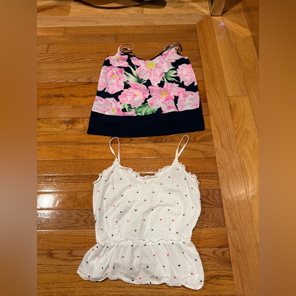 French Connection Pink and Green Patterned Blouse. Size 0. Worn once.
